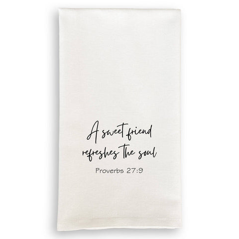 Tea Towel, A Sweet Friend Refreshes the Soul