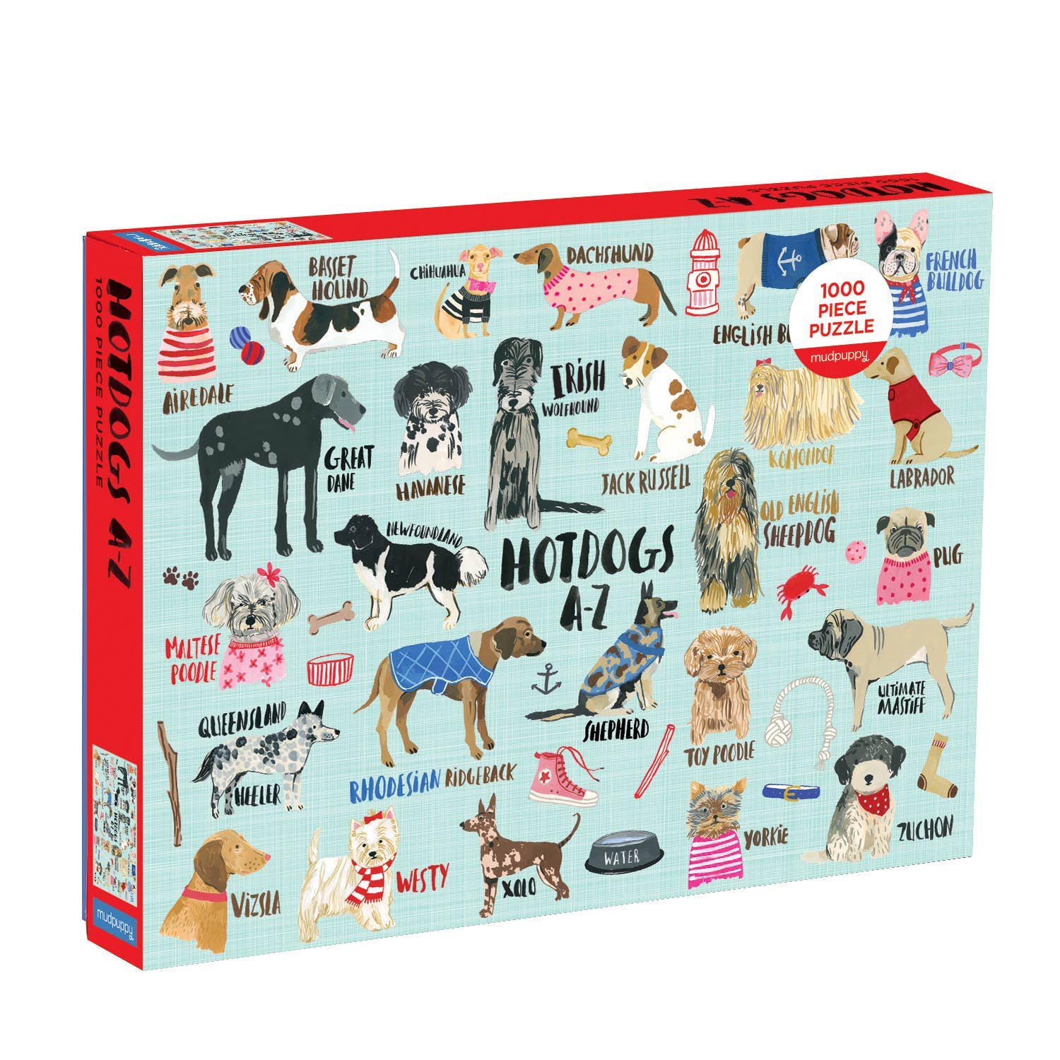Puzzle, Hot Dogs A-Z 1000 Pc