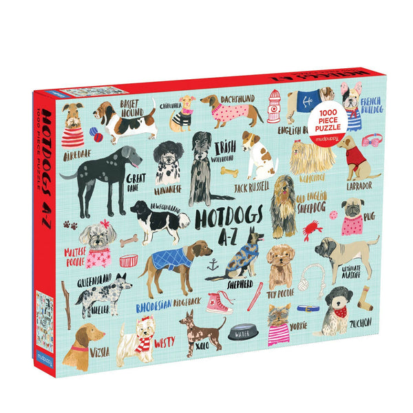 Puzzle, Hot Dogs A-Z 1000 Pc