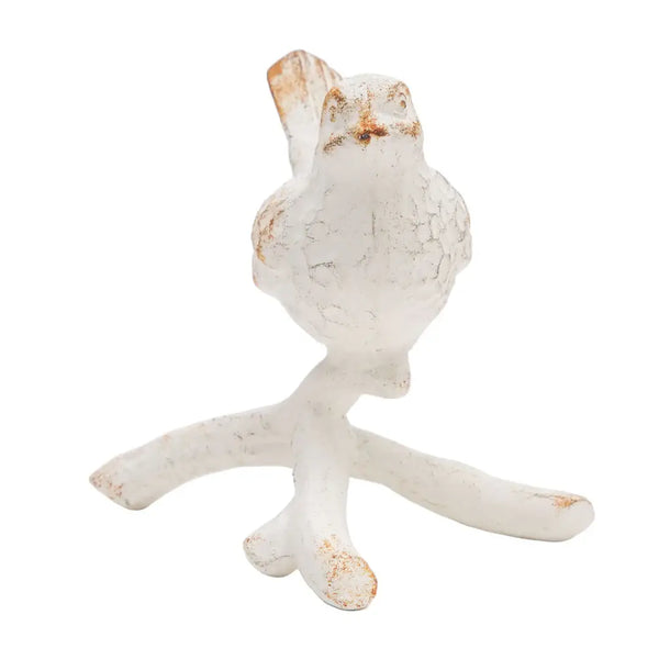 Abeline Decorative Bird Figure White