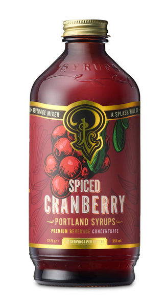 Bar/Beverage Mixer: Spiced Cranberry Syrup 12 oz