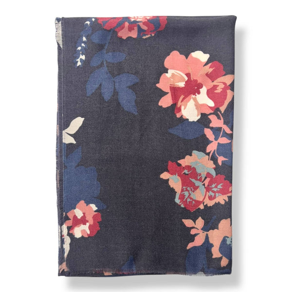 Scarf, Midnight Blossom