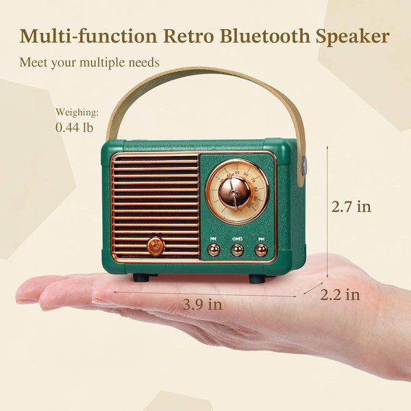 Vintage Bluetooth Speaker: Black