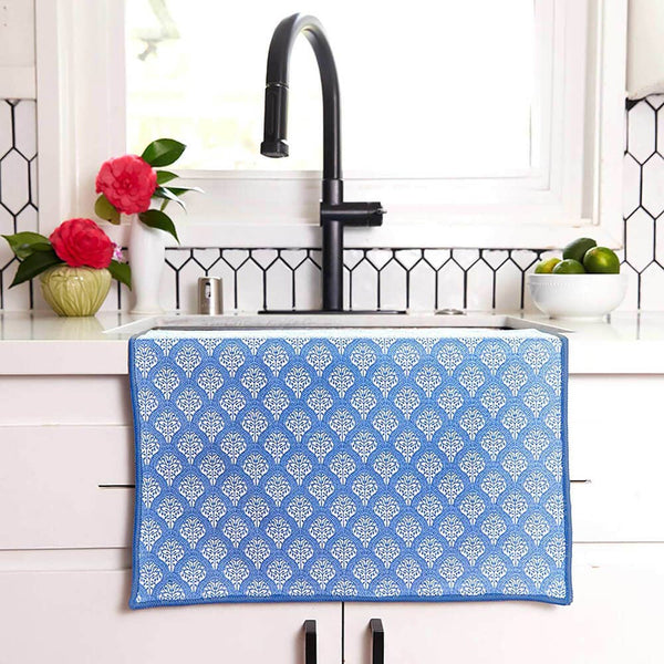 Fifer Navy Eco Kitchen Tea Towel
