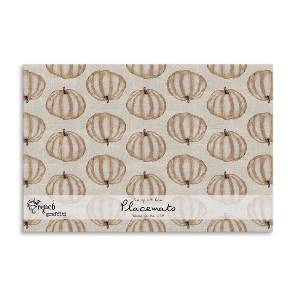 Placemats, Gold Pumpkins
