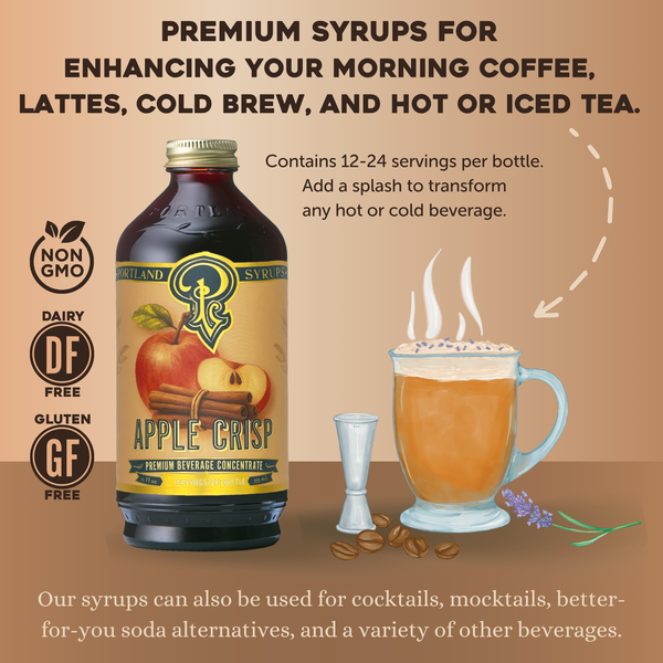 Bar/Beverage Mixer: Apple Crisp Syrup 12oz
