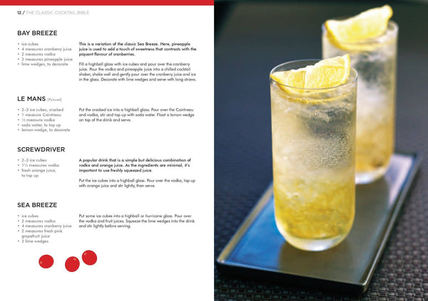 Recipe Book, The Classic Cocktail Bible: Hardcover