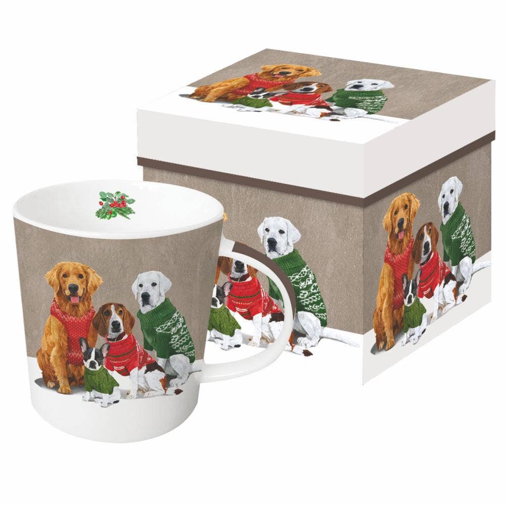 Mug in Gift Box, Sweater Dogs