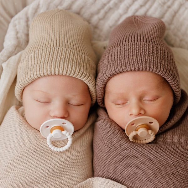 Pacifier + Clip Set, Camel