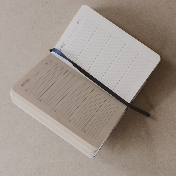 Journal, One Line a Day Blue Flowers