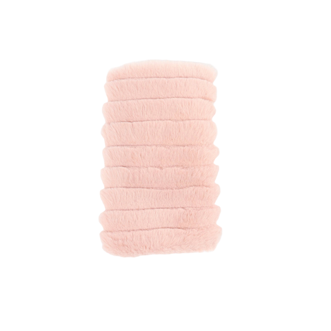 Gloves, Fingerless Faux Fur Tasmin, Pink