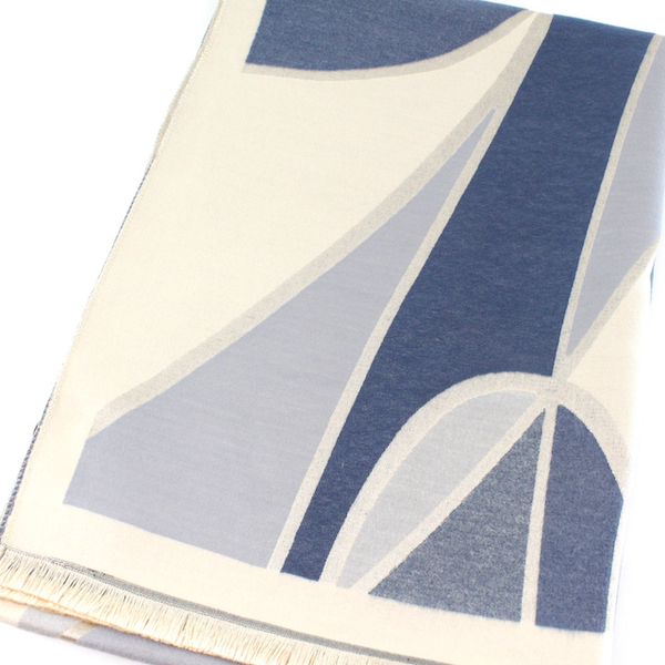 Scarf, Abstract, Denim