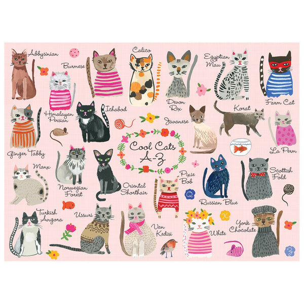 Puzzle, Cool Cats A-Z 1000 Pc