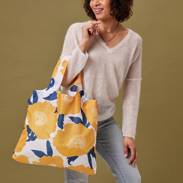 Shopper, Reusable Blu Bag, Poppies