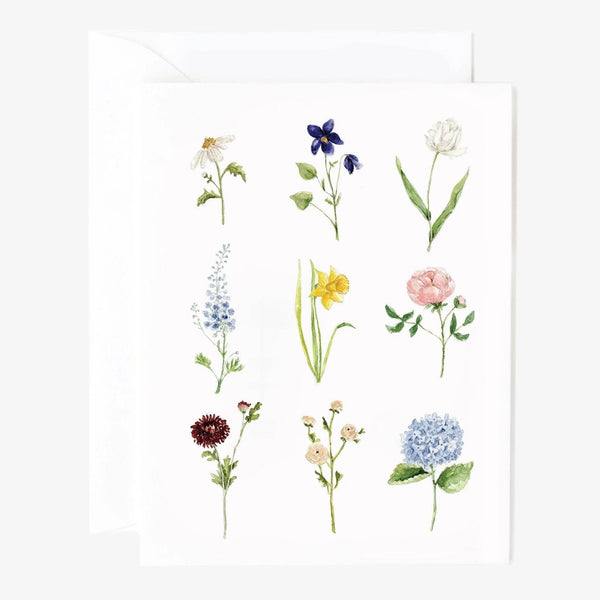 Boxed Cards, Garden Flowers Set/8