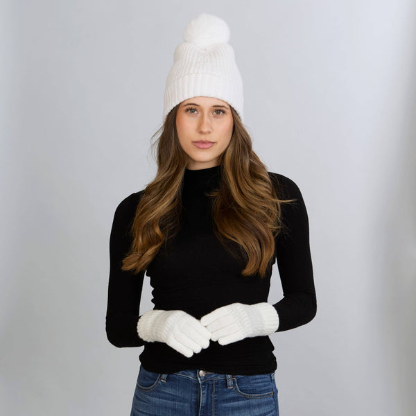 Gloves, Emery Knit - Cream