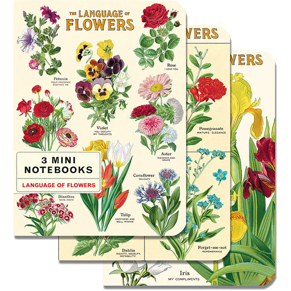 Notebooks, Set/3 Language of Flowers