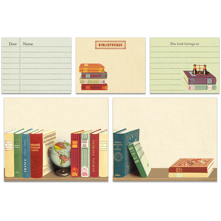 Sticky Notes Set, Library Books
