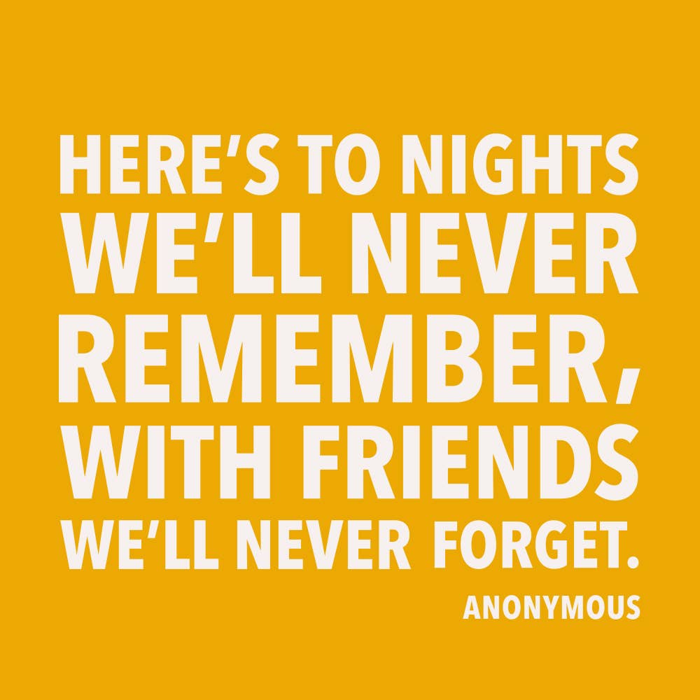 Napkins, Cocktail, To Nights We'll Never Remember