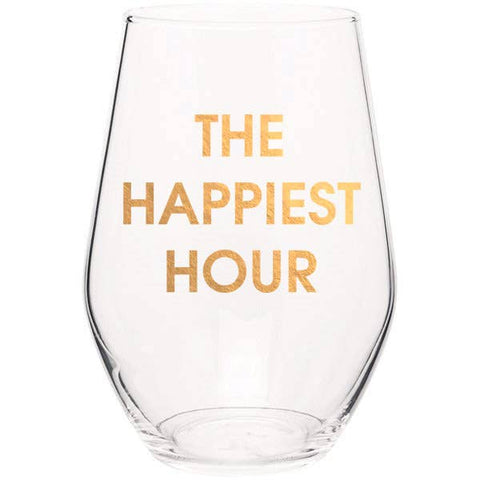Glass, Wine Sayings, The Happiest Hour