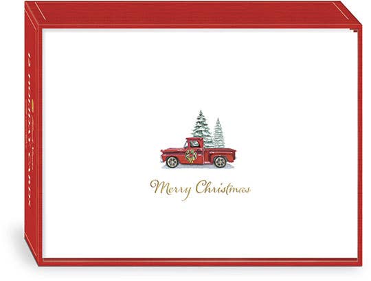 Boxed Cards, Red Truck Set/12