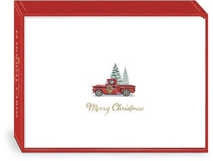 Boxed Cards, Red Truck Set/12