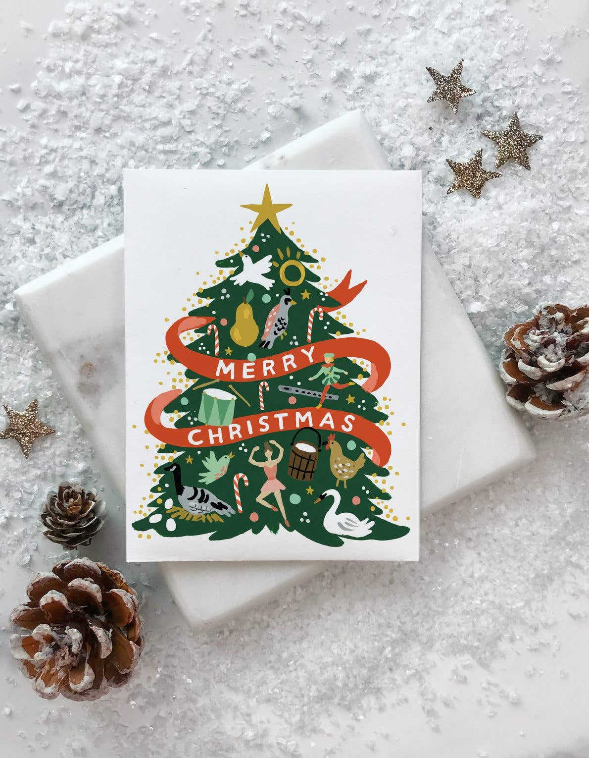 Boxed Cards, Twelve Days Tree Cards, Set/8