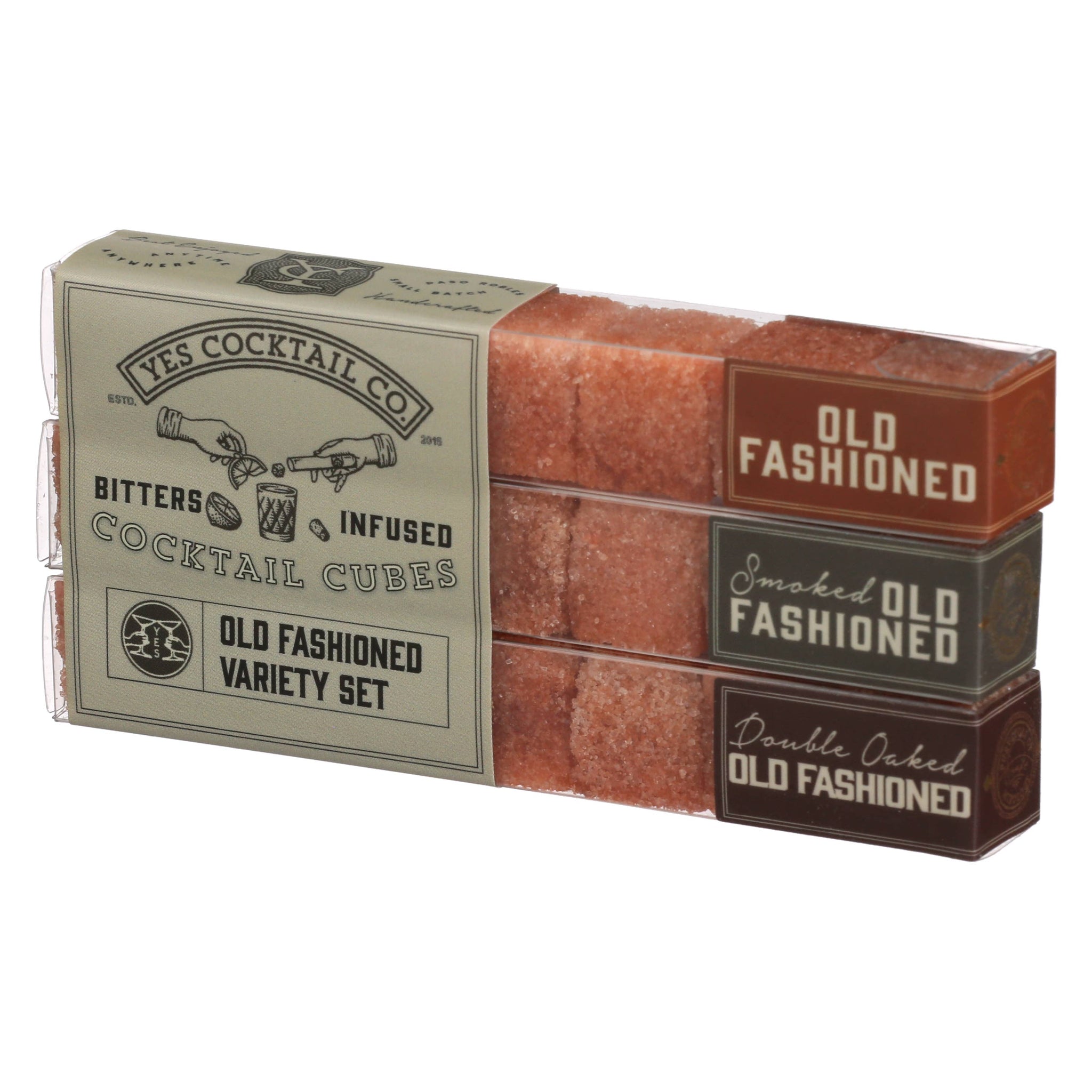 Cocktail Cubes Gift Set, Old Fashioned Variety