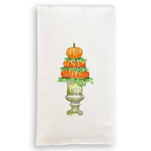 Tea Towel, Pumpkin Topiary