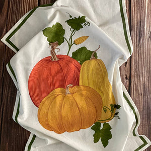 Towel, Pumpkin Floursack Set/2