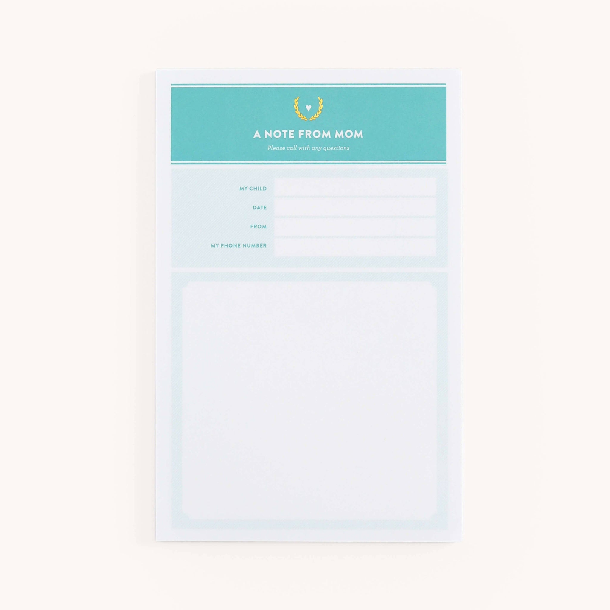 Notepad, From Mom