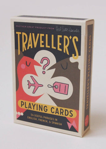 Traveller's Playing Cards - Travel Spanish French Phrases
