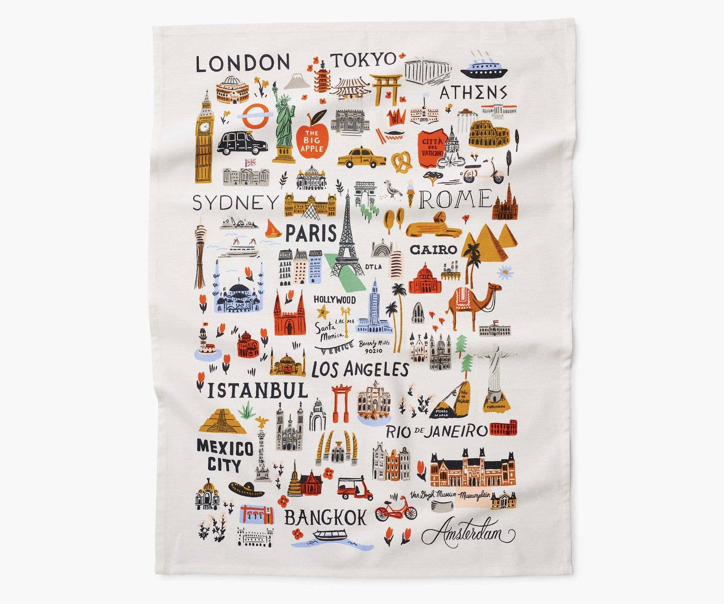 Tea Towel, Bon Voyage Tea Towel
