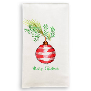 Tea Towel, Red Stripe Ornament