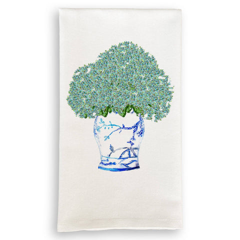 Tea Towel, Hydrangea Ginger Jar