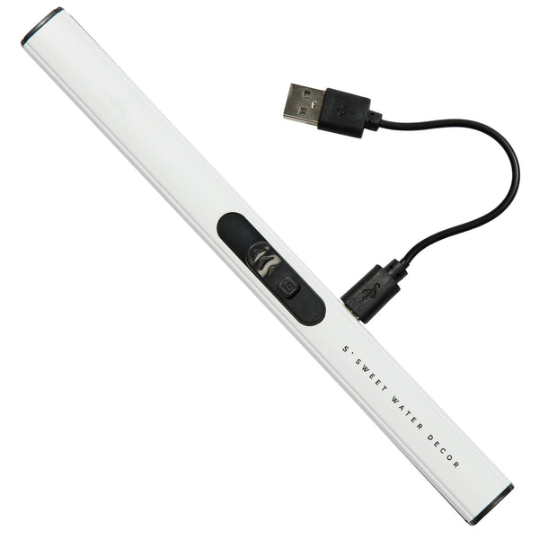 Lighter, Rechargeable Electric, White