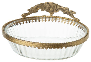 Soap Dish, Oval with Topper
