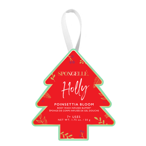 Body Buffer, Poinsettia Bloom Holiday Ornament