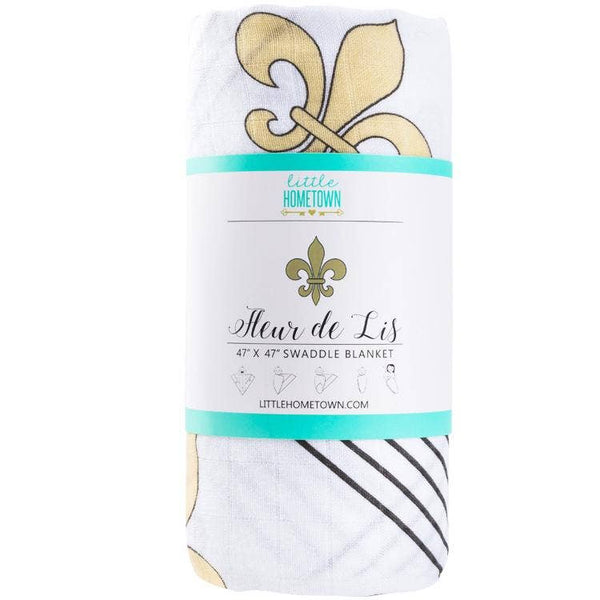 Swaddle Blanket, Fleur De Lis