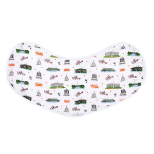 Burp Cloth and Bib, Washington DC 2-in-1