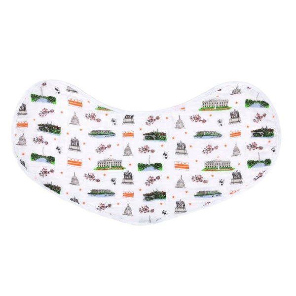 Burp Cloth and Bib, Washington DC 2-in-1