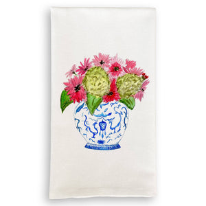Tea Towel, Ginger Jar Bouquet