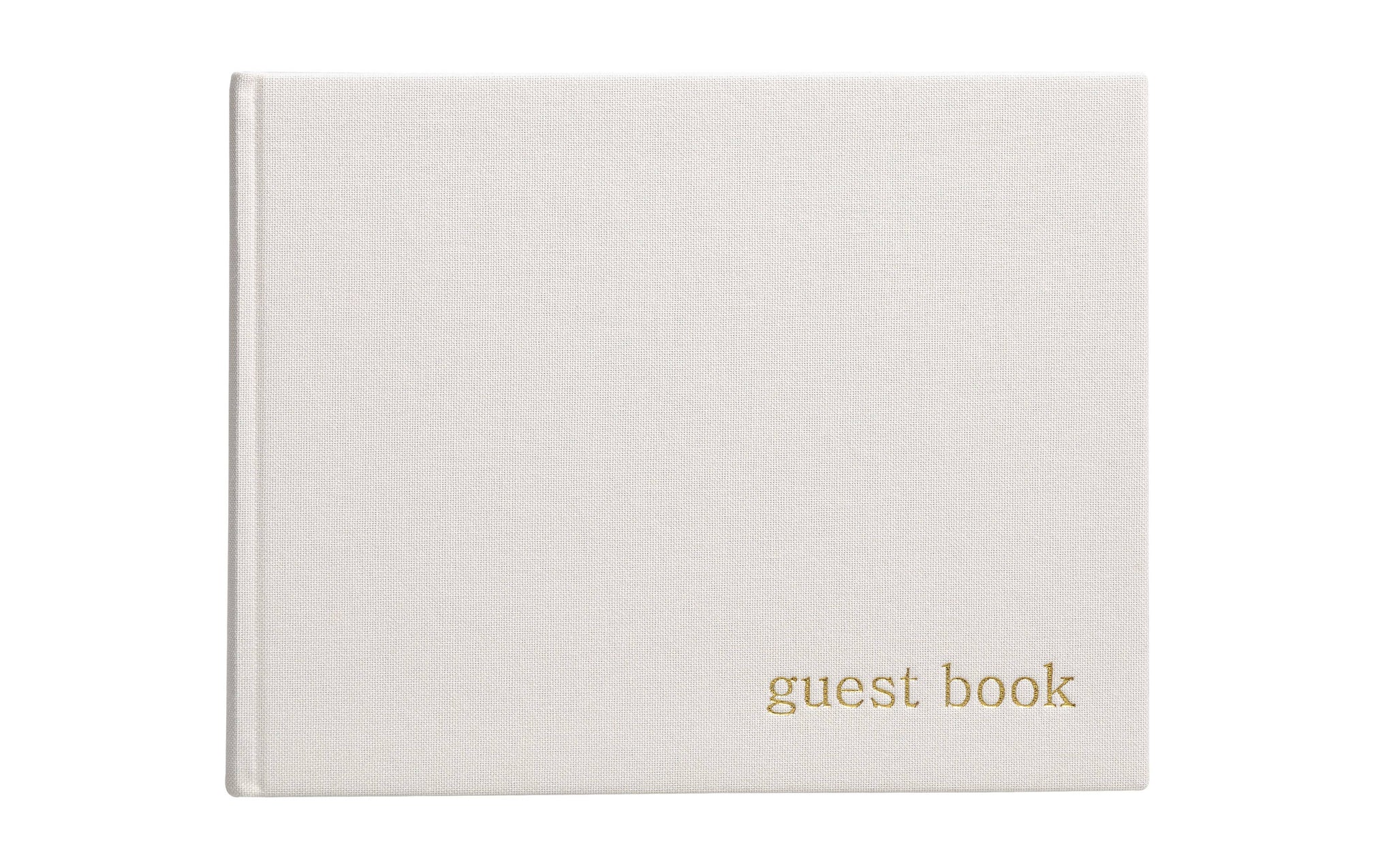 Guest Book, Cloth Cover w/ Gold Foil