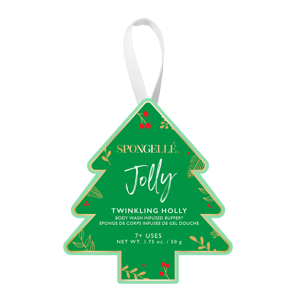 Body Buffer, Twinkling Holly Holiday Ornament