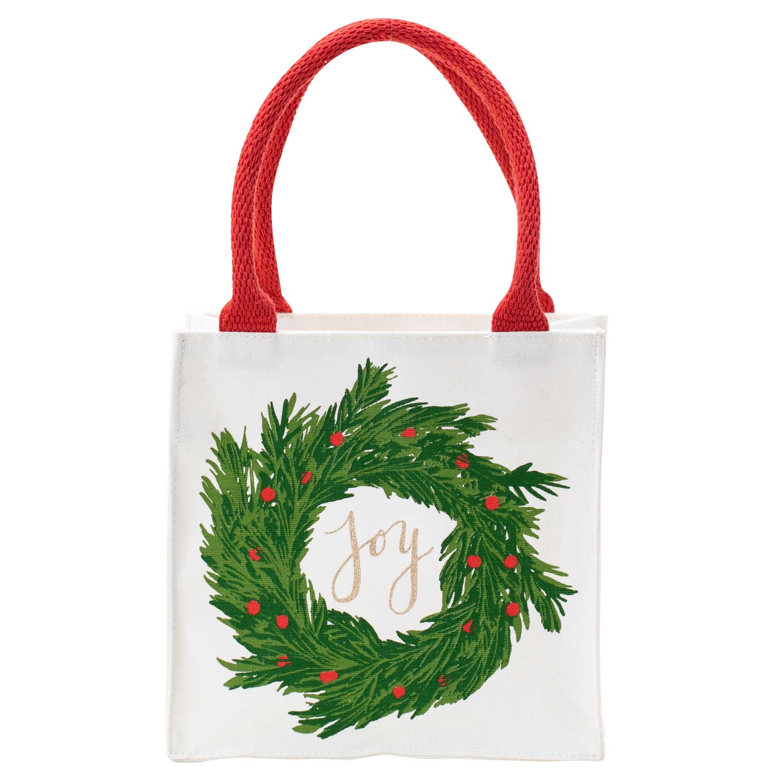 Gift Tote, Reusable Itsy Bitsy Joy Wreath