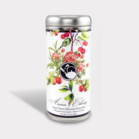 Tea Tin, Asian Cherry Blossom Green Tea