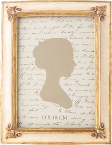 Frame, 5x7, Antique Gold & Cream
