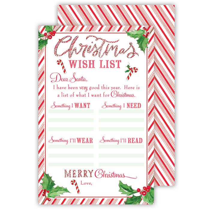 Letter to Santa: Christmas Wish List