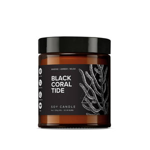 Soy Candle - Black Coral Tide - 9 oz.