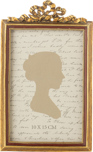 Frame, 4x6 Antique Gold w/ Ribbon